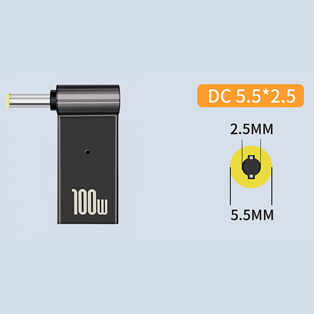 Picture of PD deception charging adapter suitable for HP Lenovo Dell Asus laptop charging type-C female to DC interface